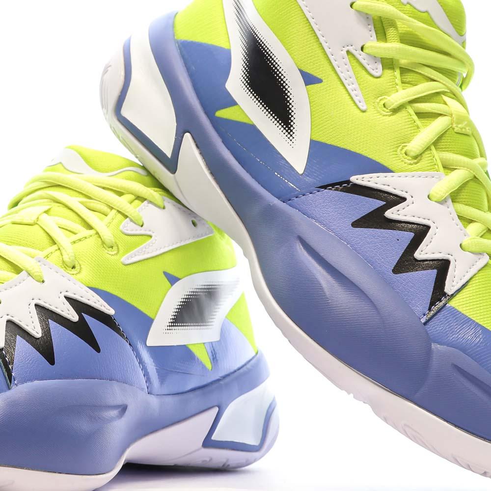 Chaussures de baskets Bleu/Jaune Homme Puma Genetics vue 8