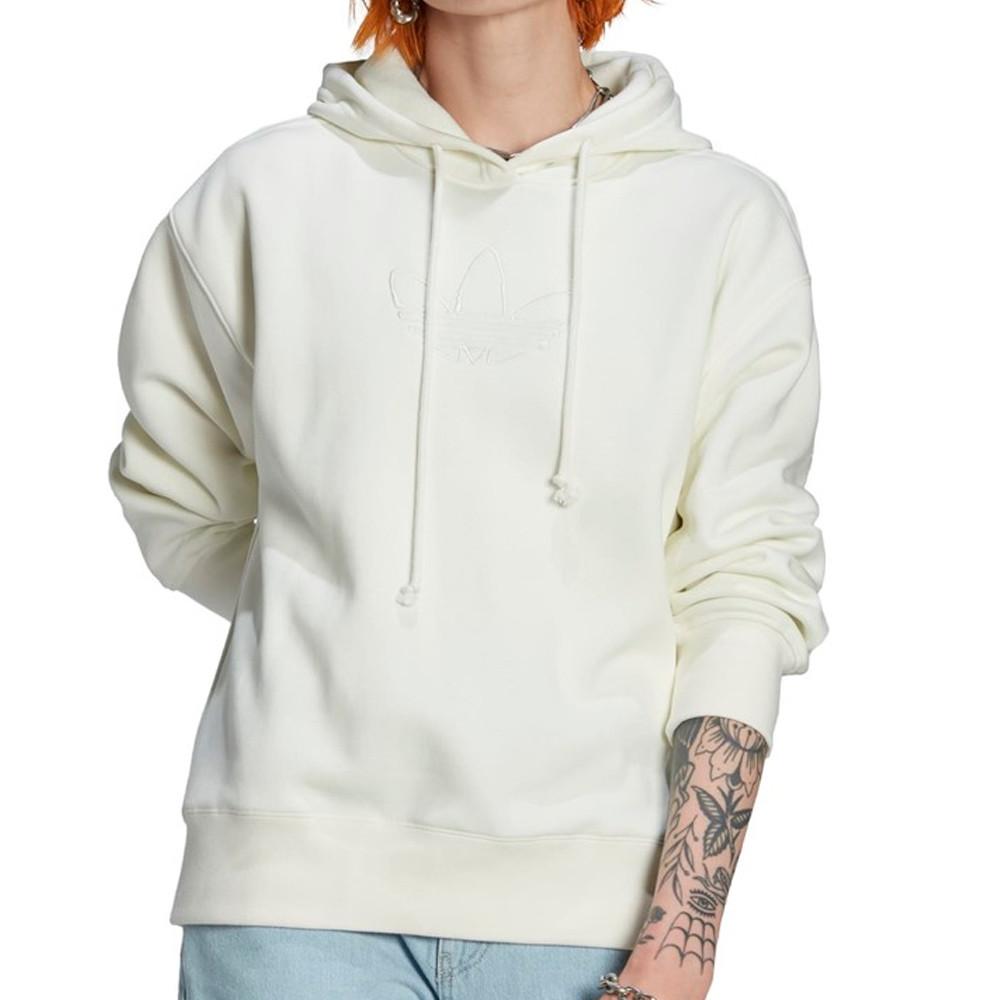Sweat à Capuche Écru Femme Adidas HM1636 pas cher