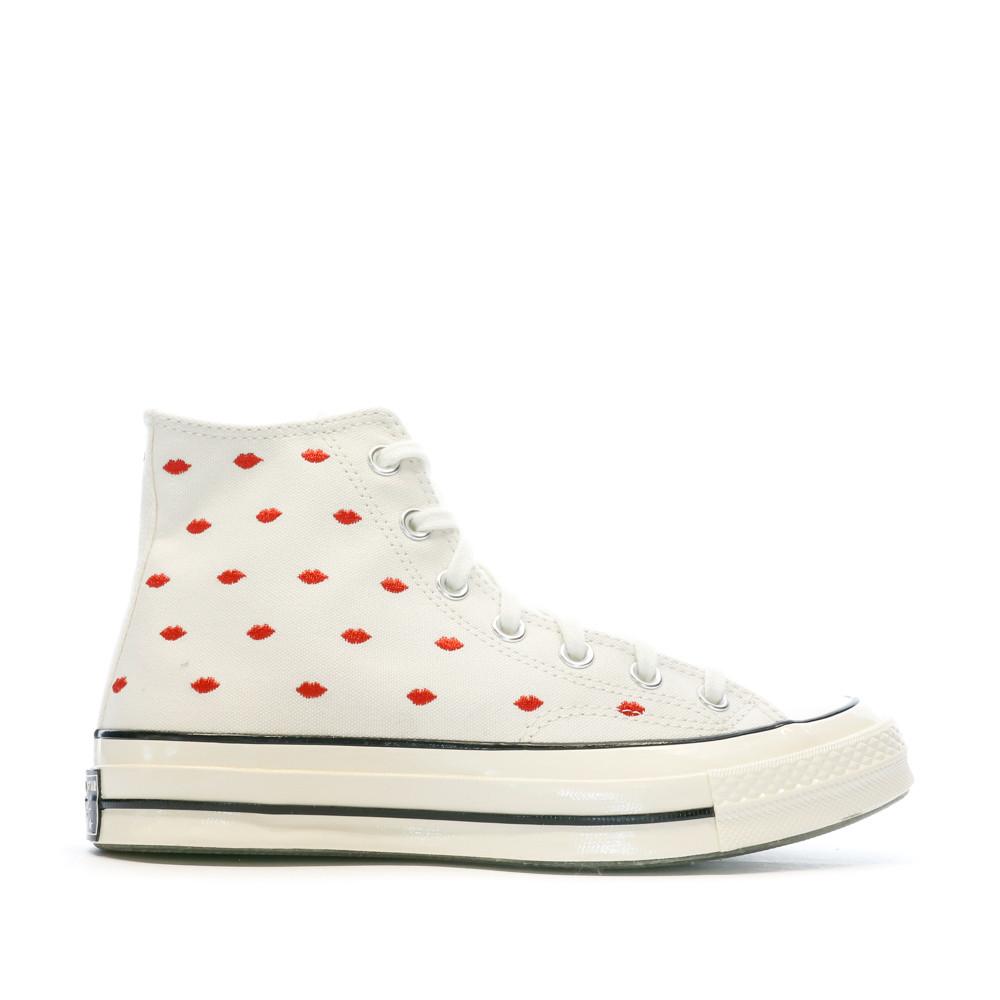 Baskets Blanches Femme Converse Chuck 70 Hi Vintage vue 2