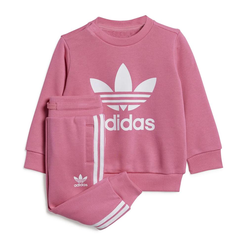 Survêtement Rose Fille Adidas Crew Sweatshirt pas cher