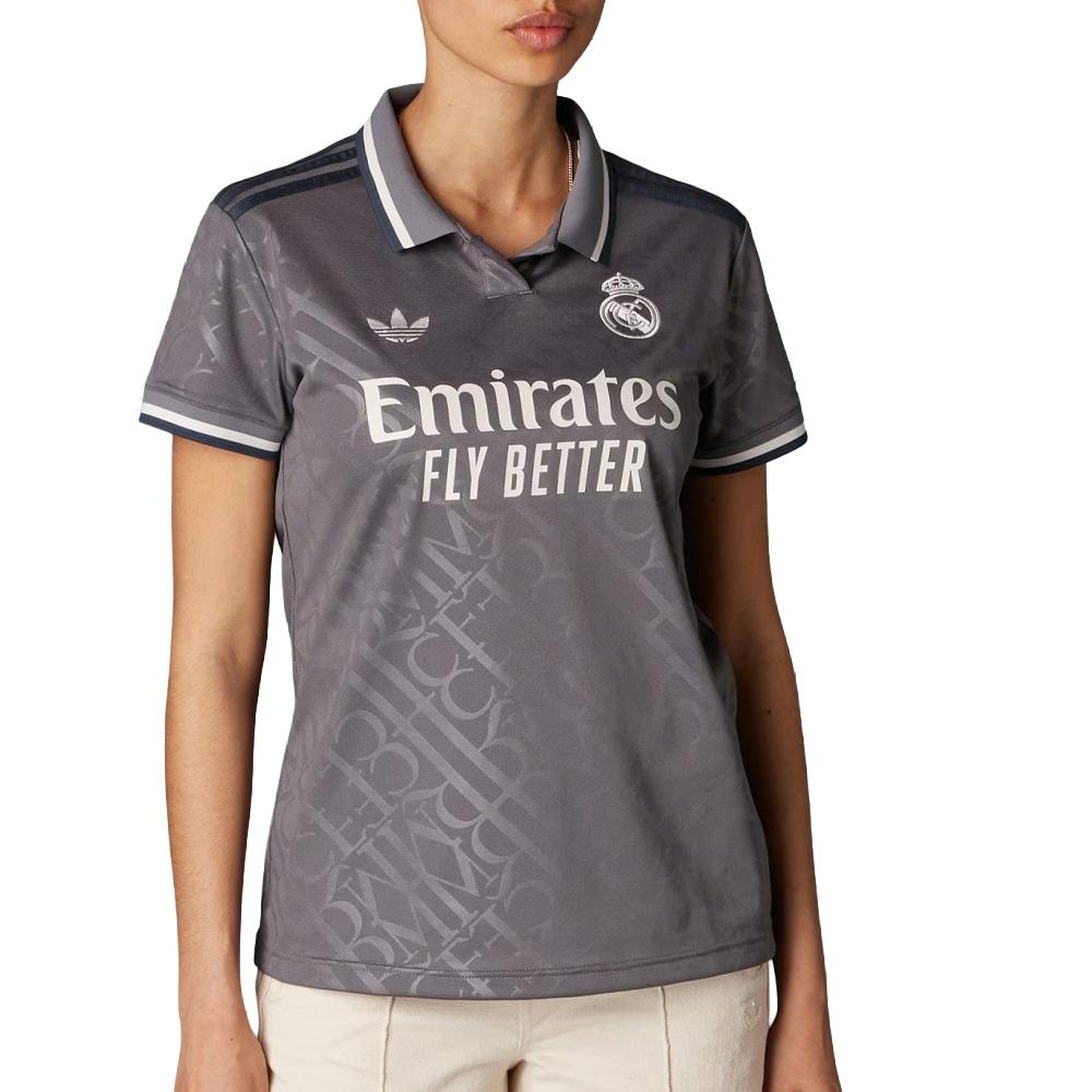 Real Madrid Women's Grey Football Jersey Adidas 24/25 affordable
