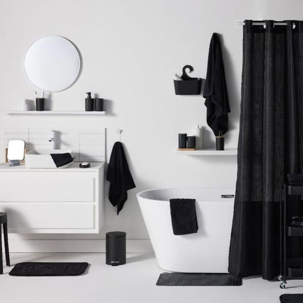 Tapis Noir/Blanc Utility Mémoire De forme 40x60 vue 2