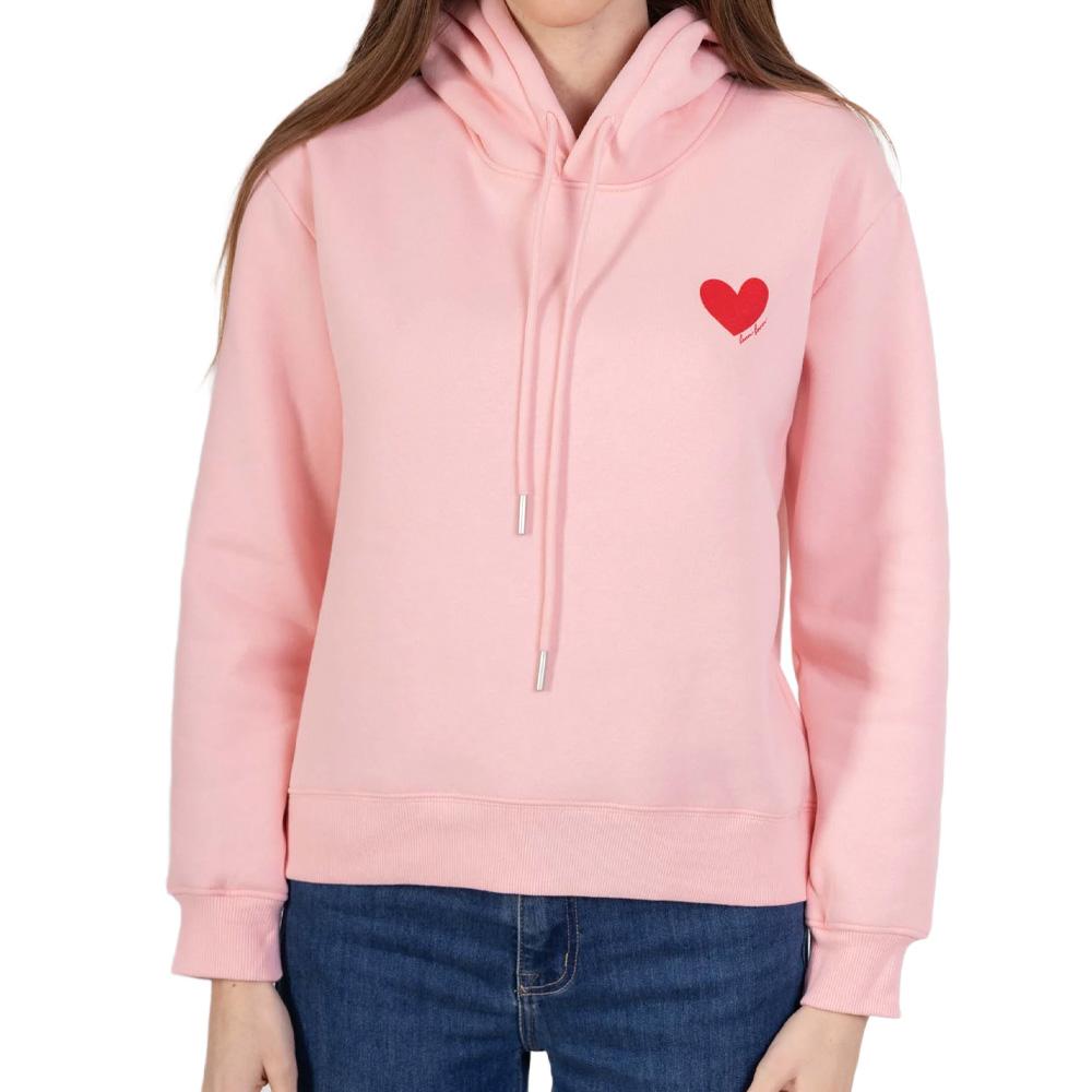 Sweat à Capuche Rose Fille PM Mère & Filles Boum Boum pas cher