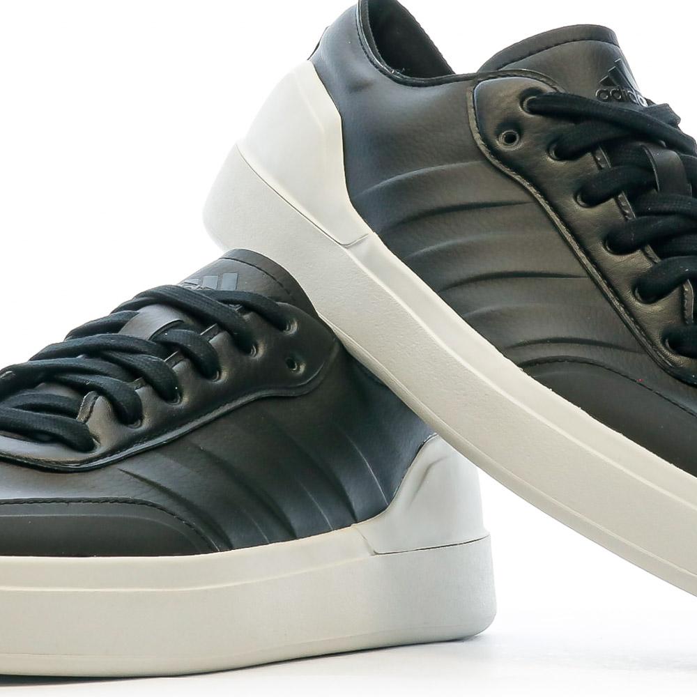 Baskets Noir/Blanc Homme Adidas Court Revival vue 7
