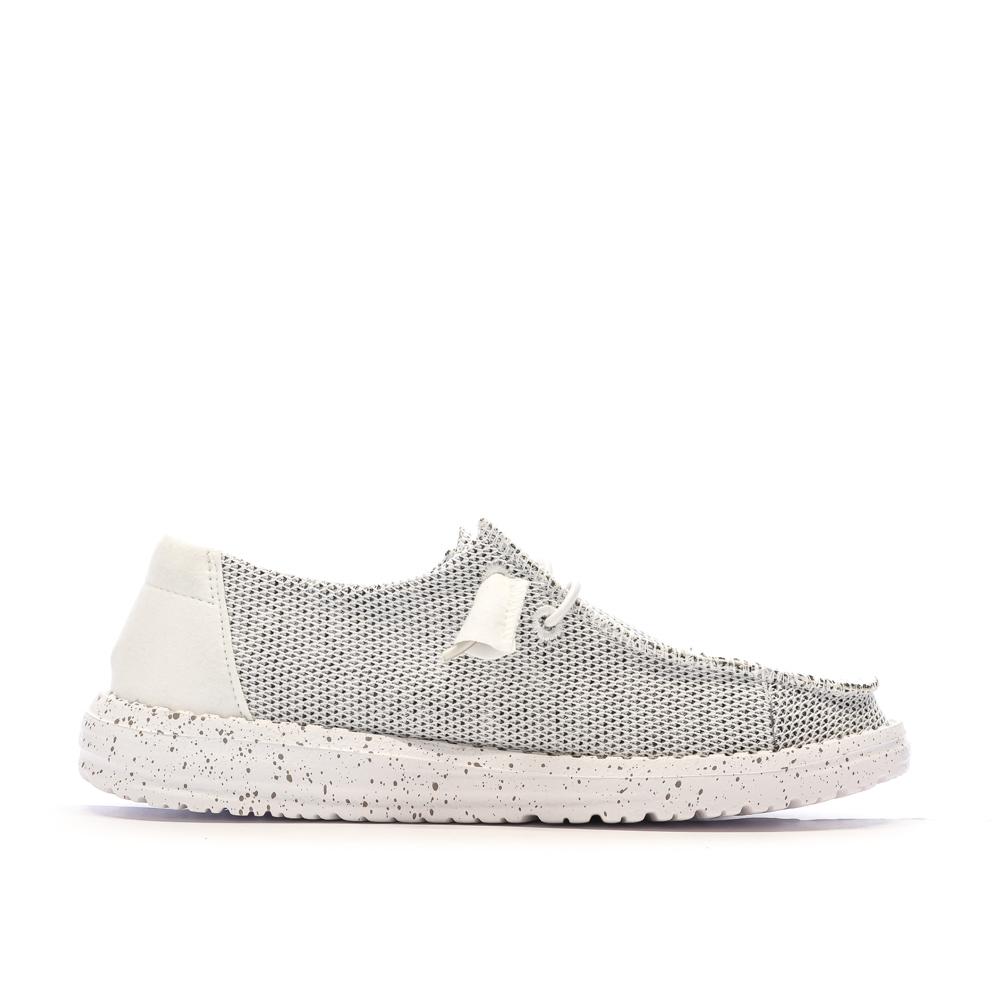 Chaussures Blanches/Grises Femme Hey Dude Wendy Sox vue 2