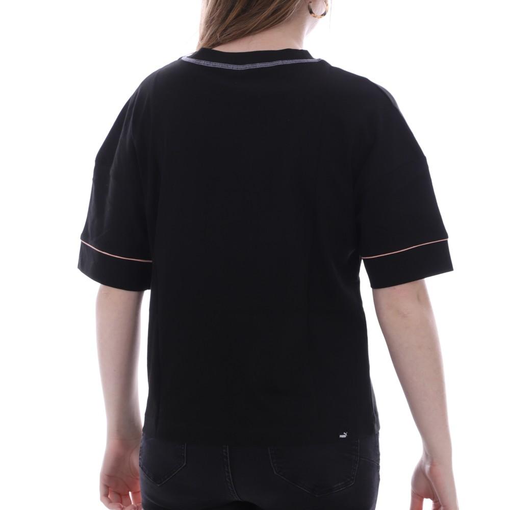 Tee shirt fitness noir femme Puma Graphic vue 2