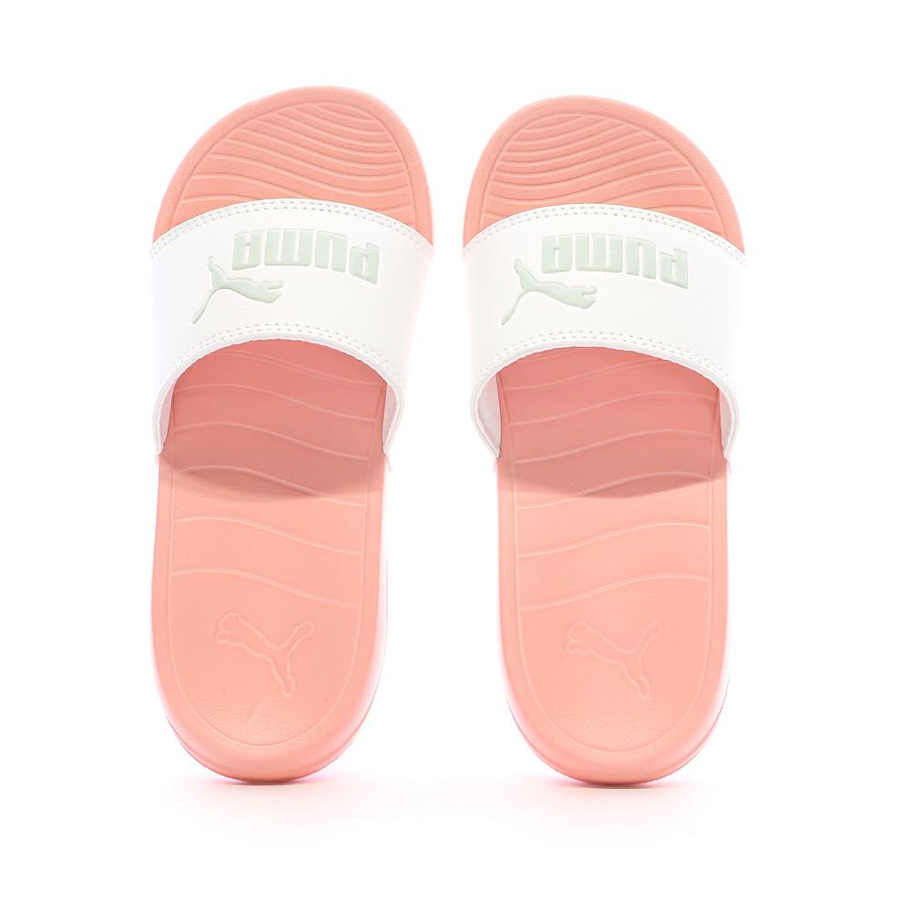 Claquettes Blanches/Roses Fille Puma 20 372313-34 vue 3