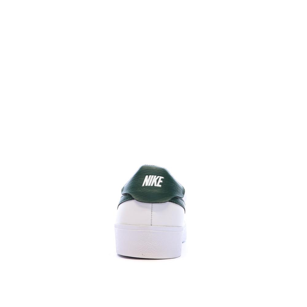 Baskets Blanches/Vertes Homme Nike Court Shot vue 3