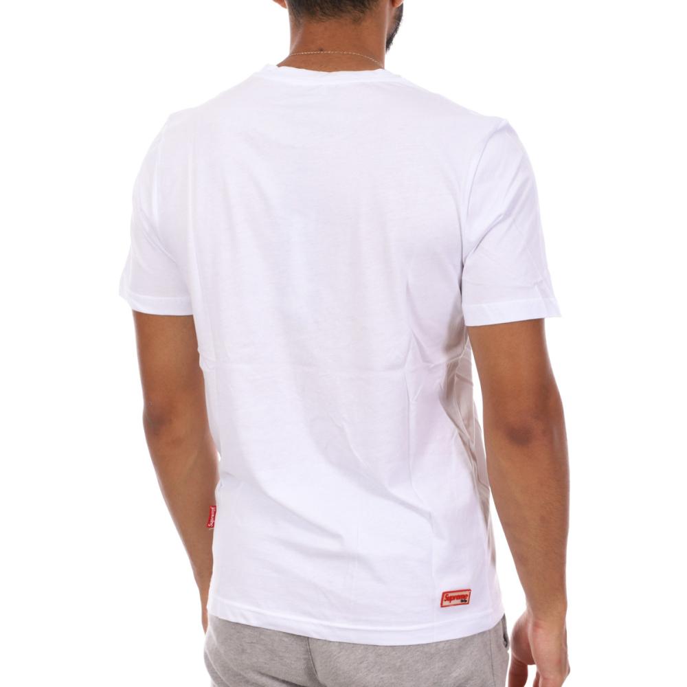 T-shirt Blanc Homme Supreme Grip Gold vue 2