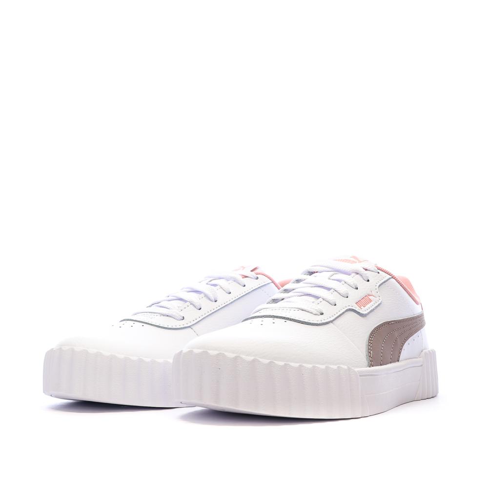 Baskets Blanche Fille/Femme Puma Carina 3.0 vue 6