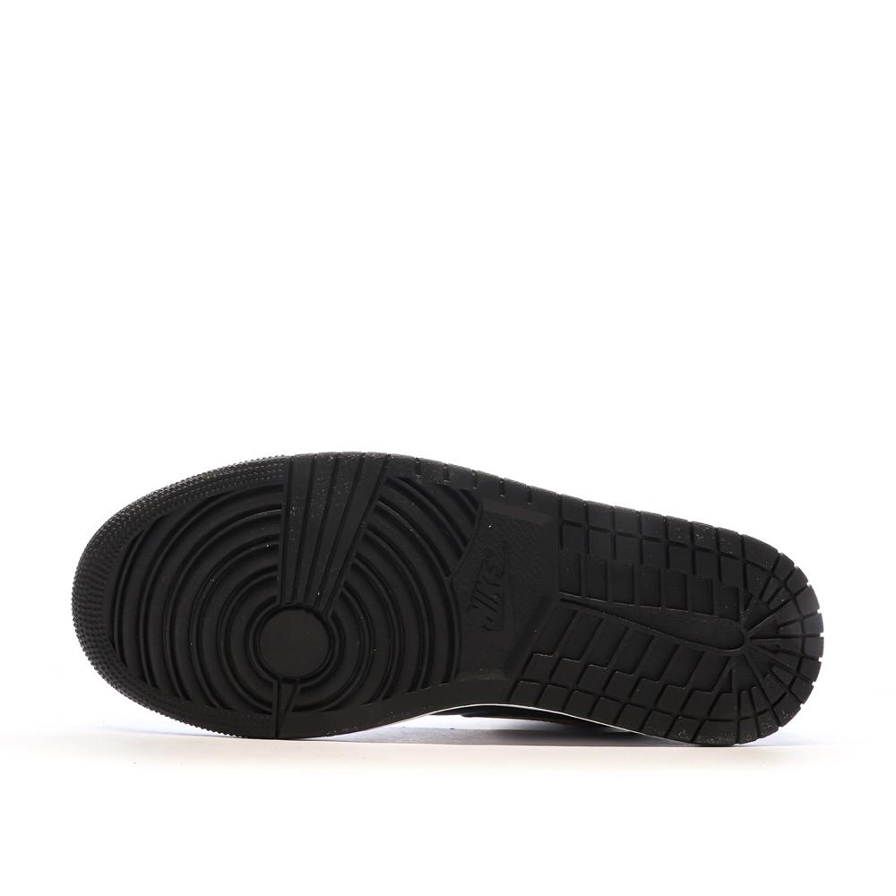 Air Jordan 1 Mid Baskets Noir/Doré Homme Nike vue 5