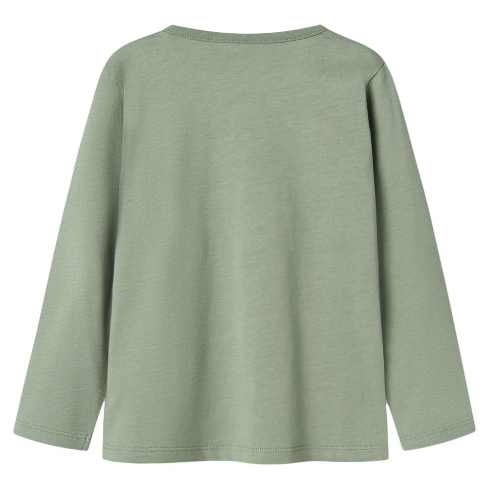 T-Shirt Manches Longues Vert Garçon Name it Plasse vue 2