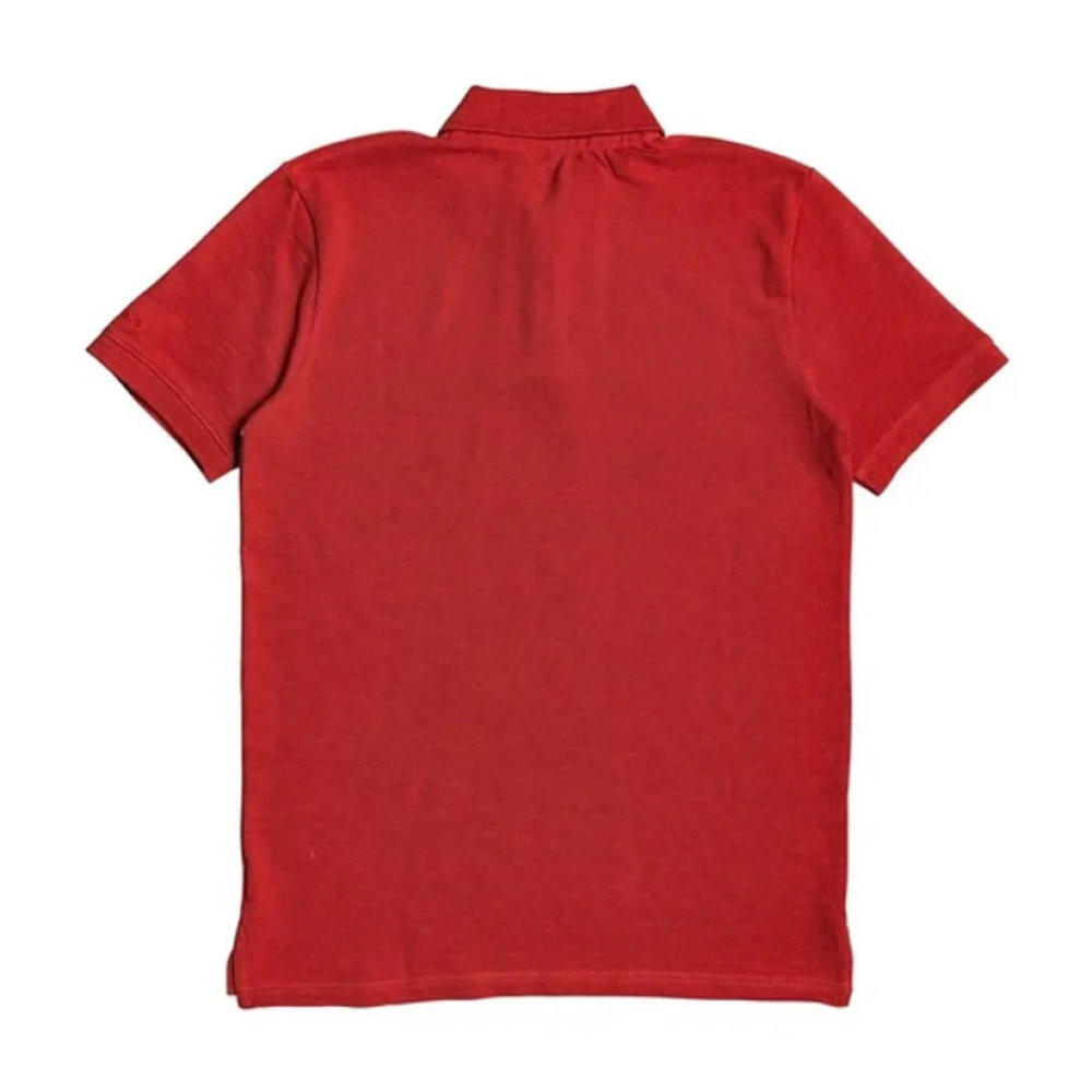 Polo Rouge Rayures Homme Quiksilver Ligne de mer vue 2
