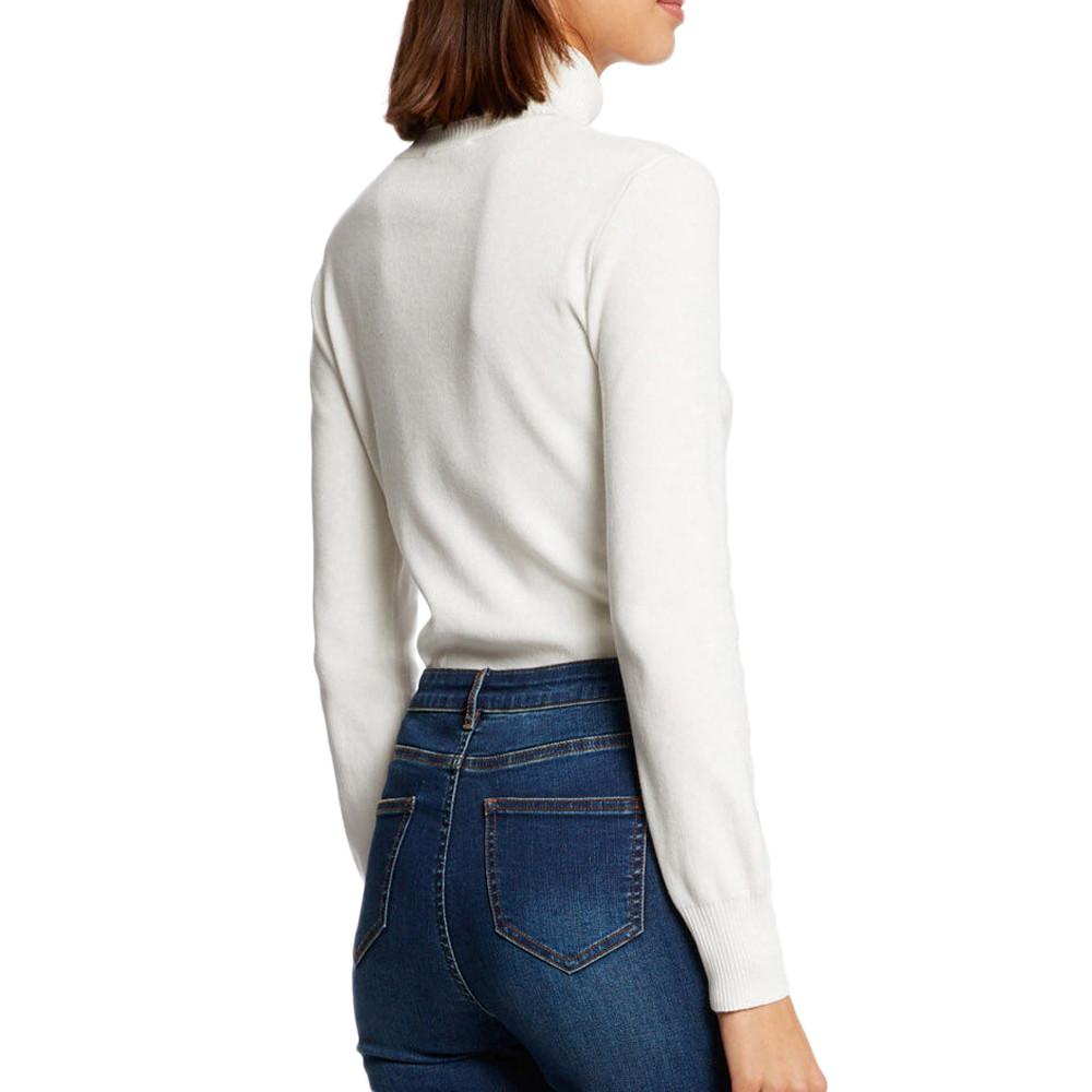 Pull Blanc Femme Morgan Mibo vue 2