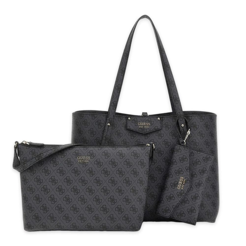 Sac à Main Gris Femme Guess Eco Brenton Tote pas cher