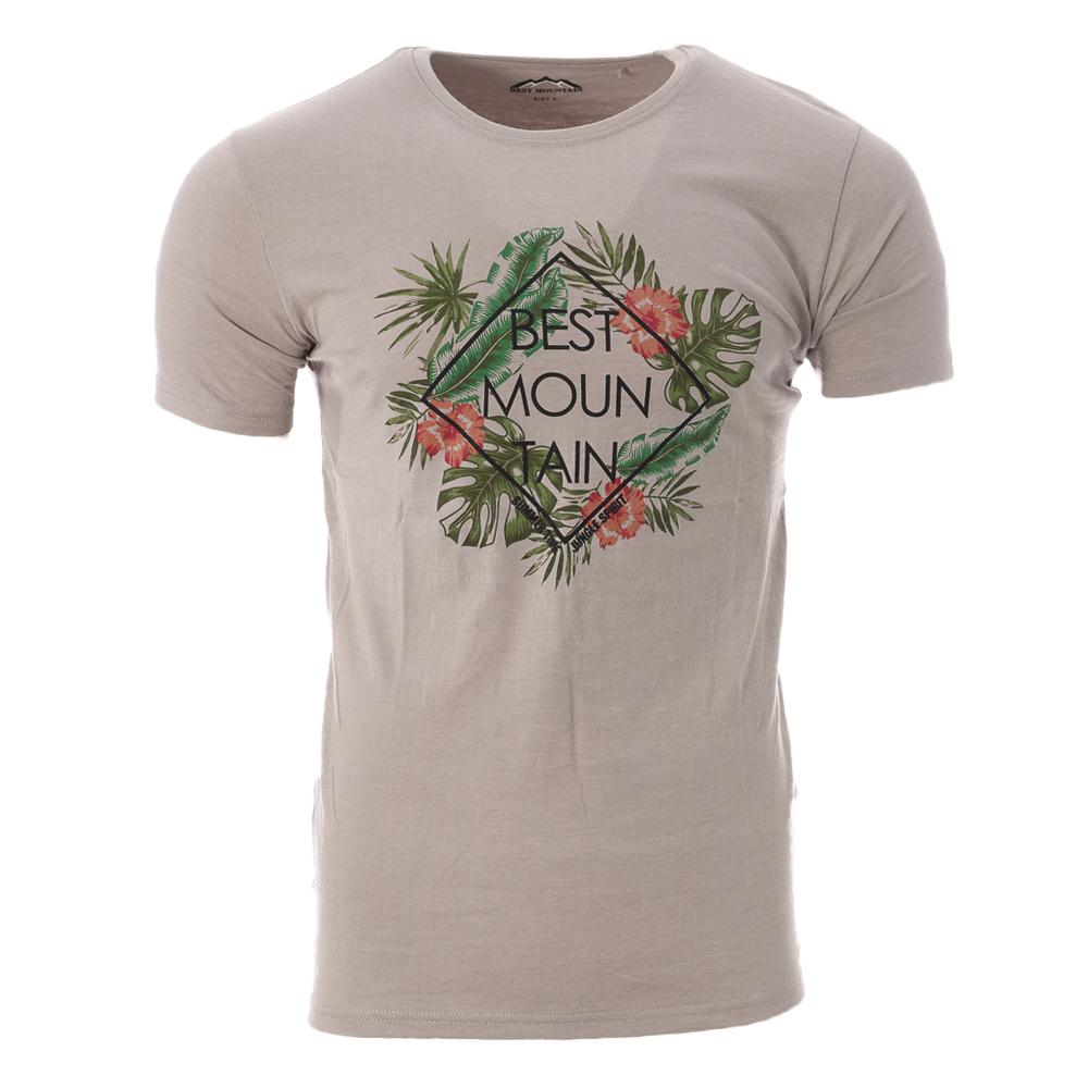 T-shirt Gris Homme Best Mountain 1013 pas cher