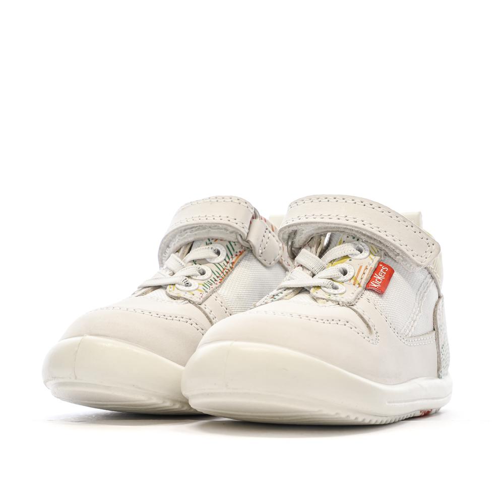 Baskets Hautes Beige Fille Kickers Bottillon vue 6