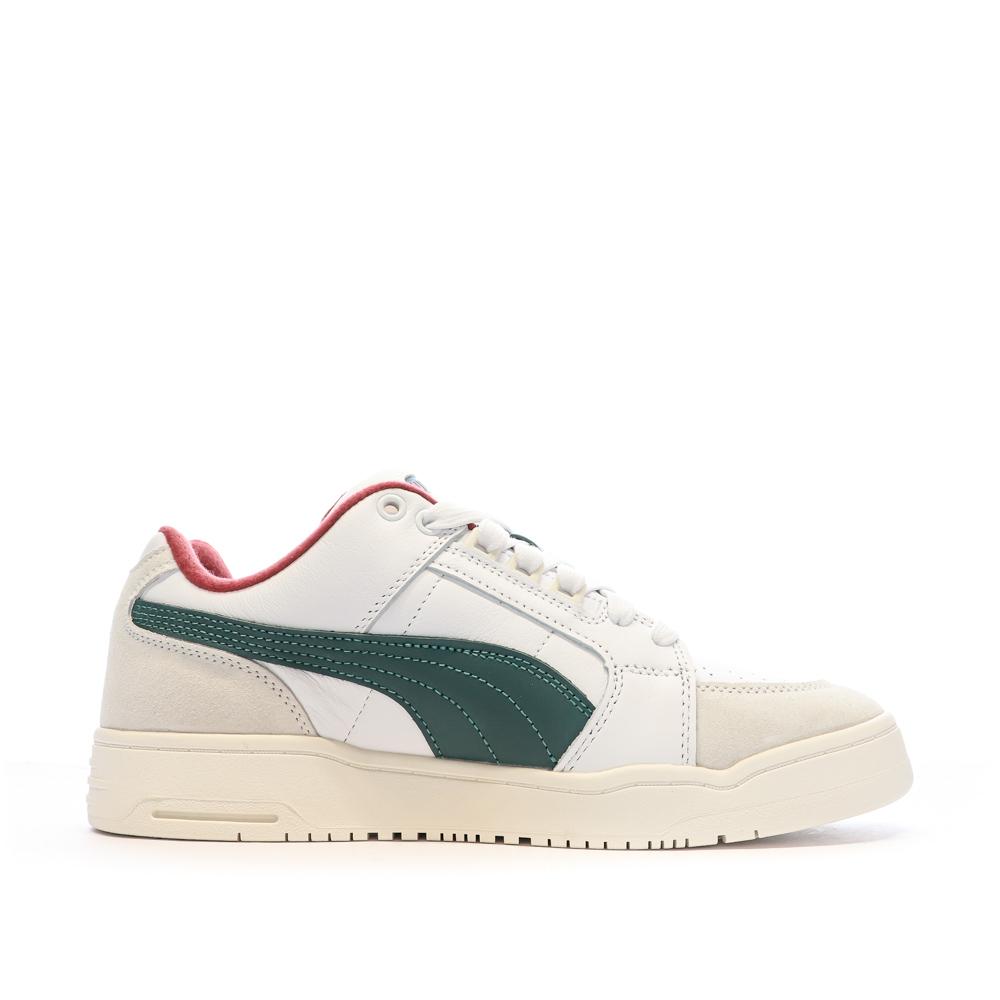 Baskets Blanc/Vert Homme Puma Slipstream Lo Retro vue 2