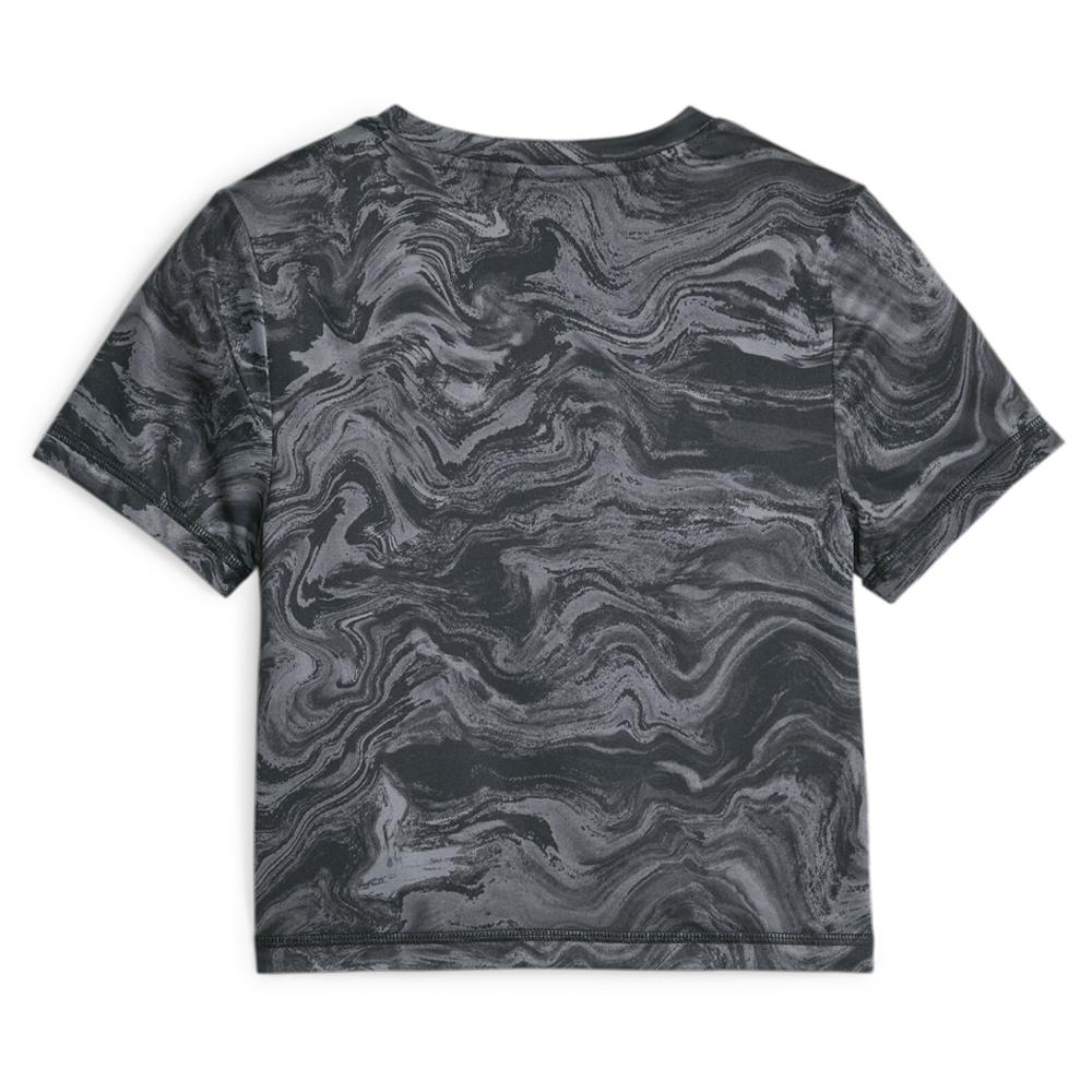 T-shirt Fille Noir/Gris Puma Marbelized vue 2