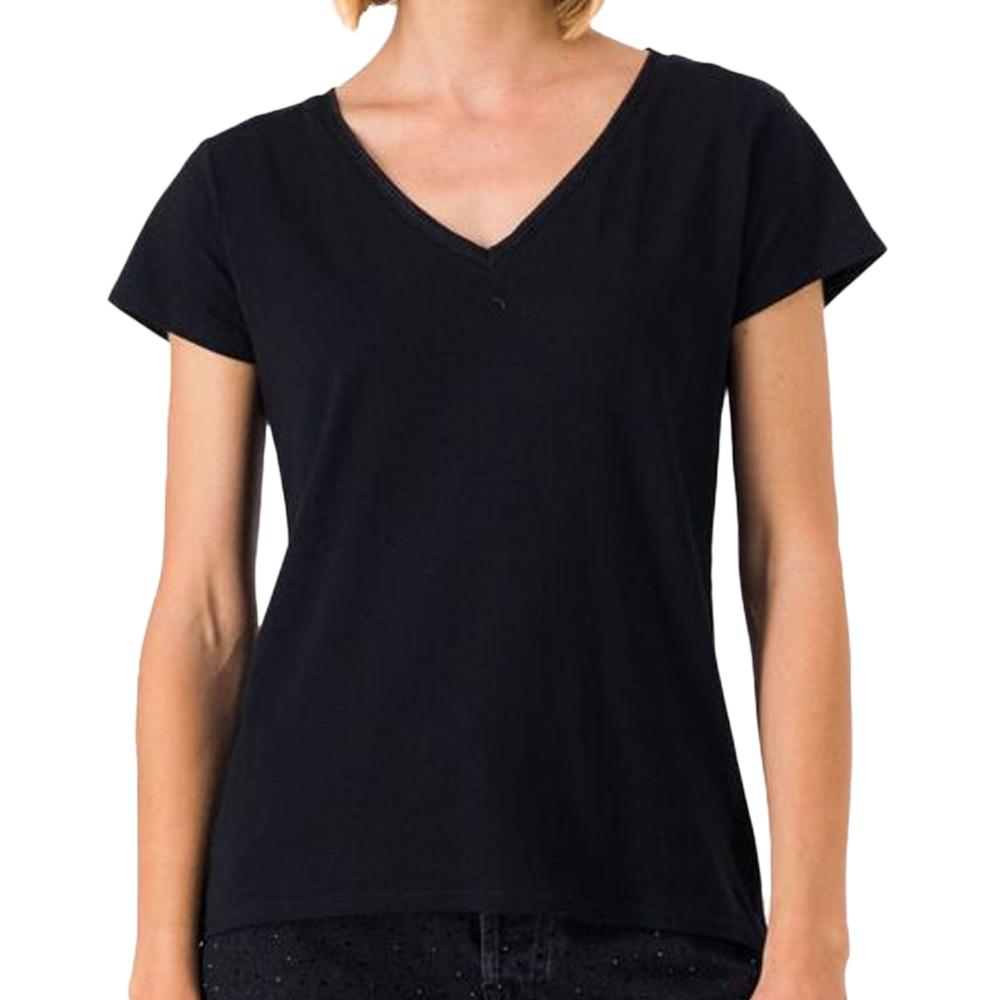 T-shirt Noir Femme Teddy Smith Mia pas cher