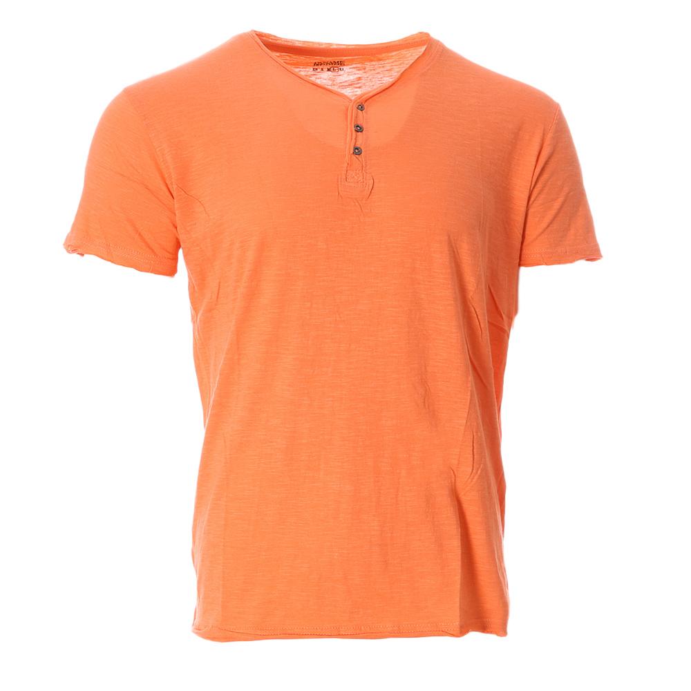 T-shirt Orange Homme Paname Brothers TAZIO pas cher