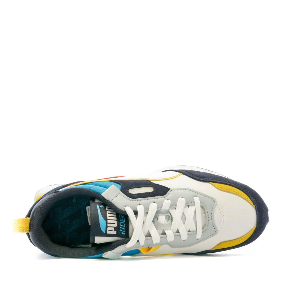 Baskets Blanc/Bleu Homme Puma Rider Future Vintage vue 4