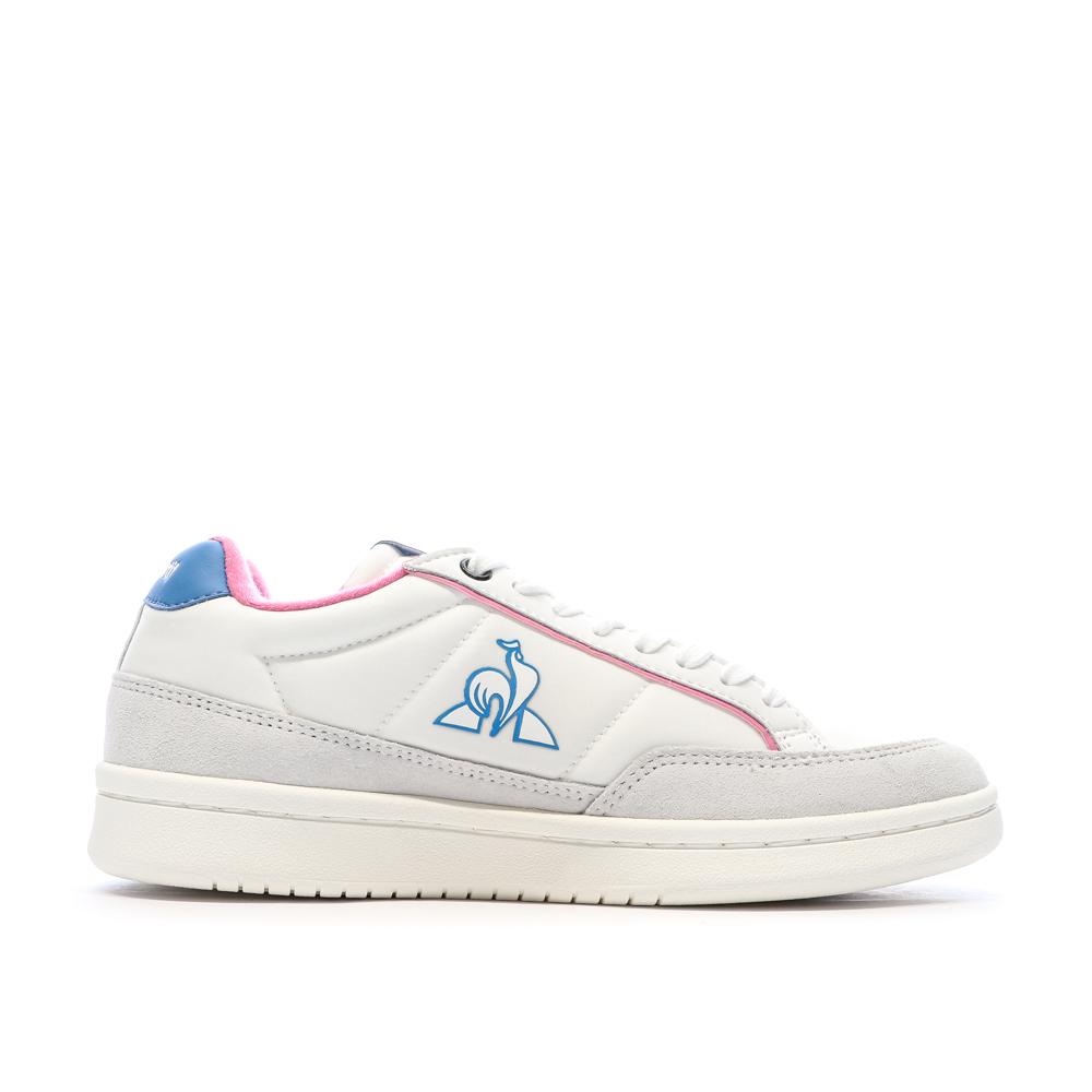 Baskets Blanches/Roses/Bleu Femme Le Coq Sportif Noah vue 2