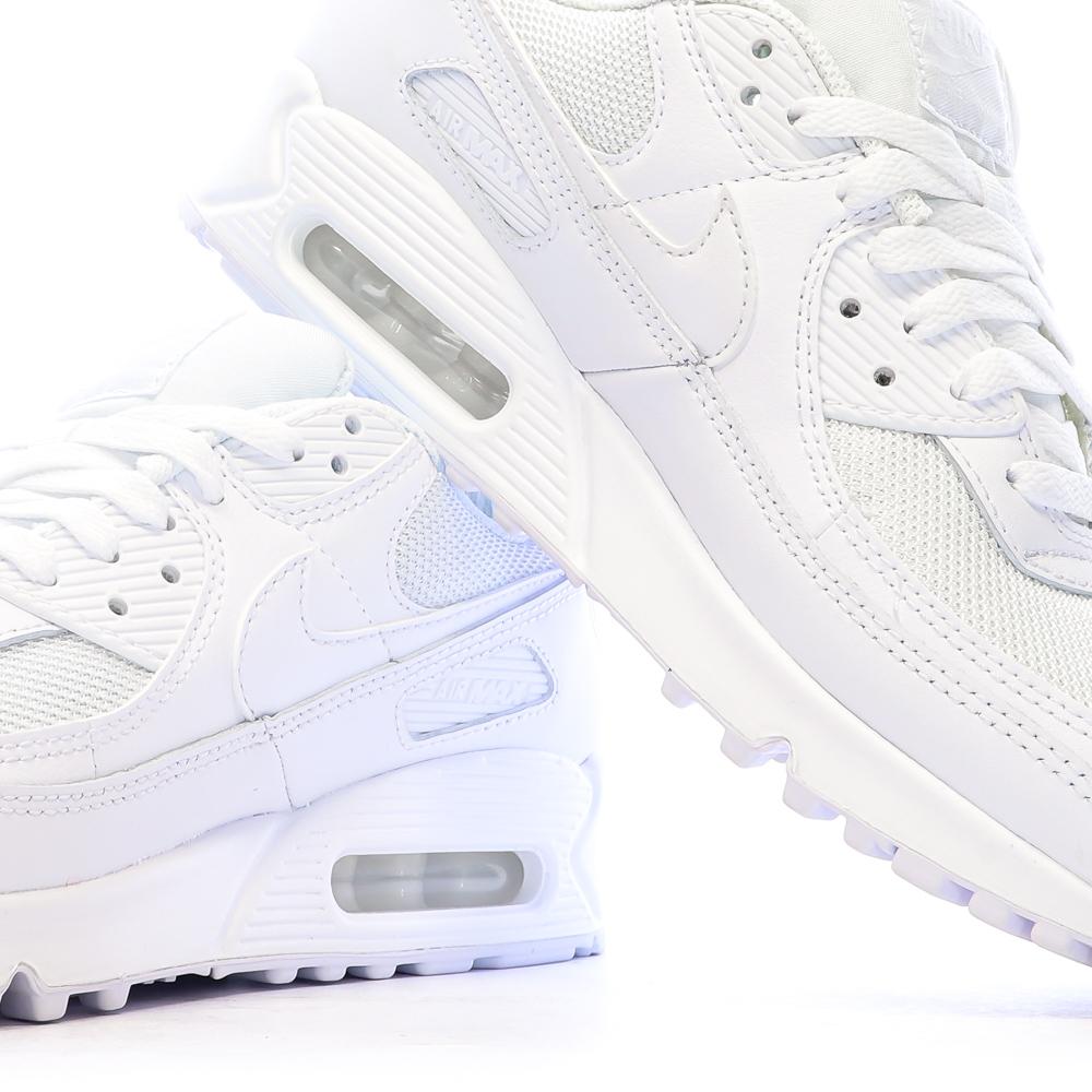 Air Max 90 Blanches Homme Nike vue 7