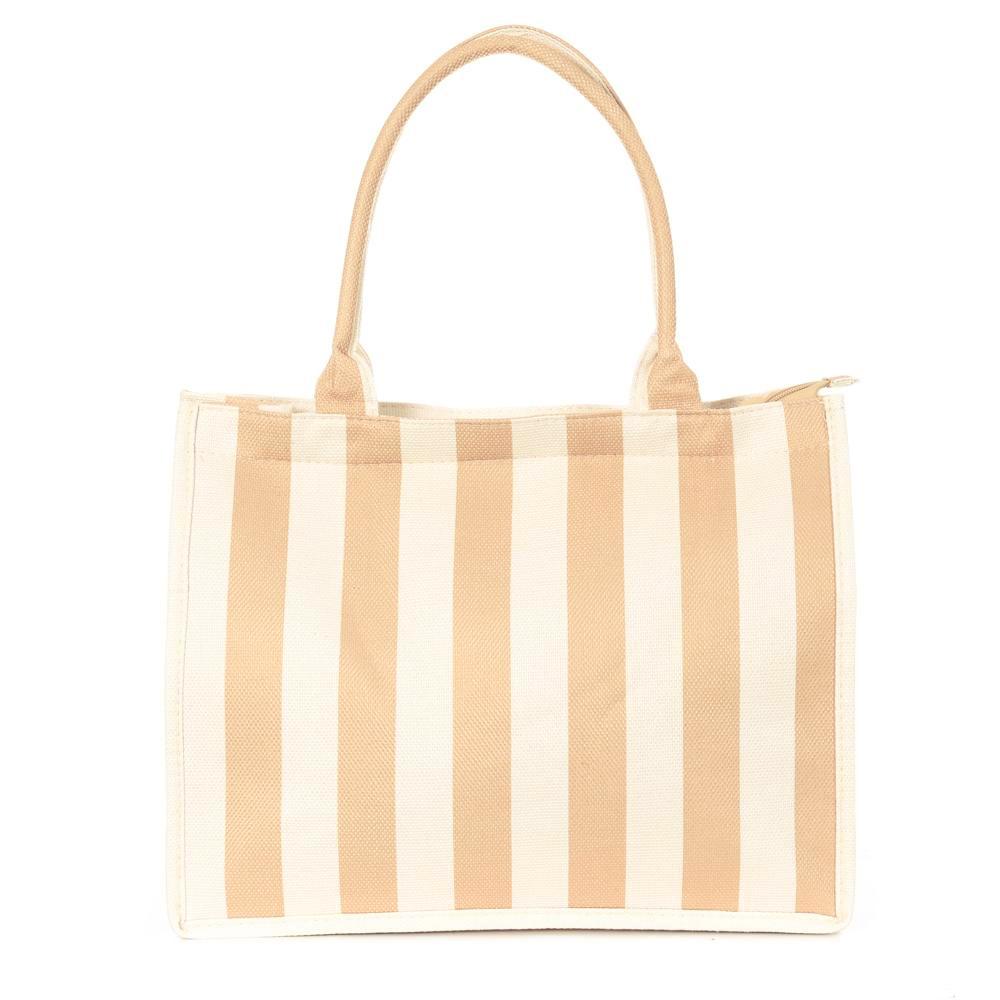 Taupe/White Beach Bag Gérard Pasquier Amour Photo of the Espace des Marques %store% store - view of %key%