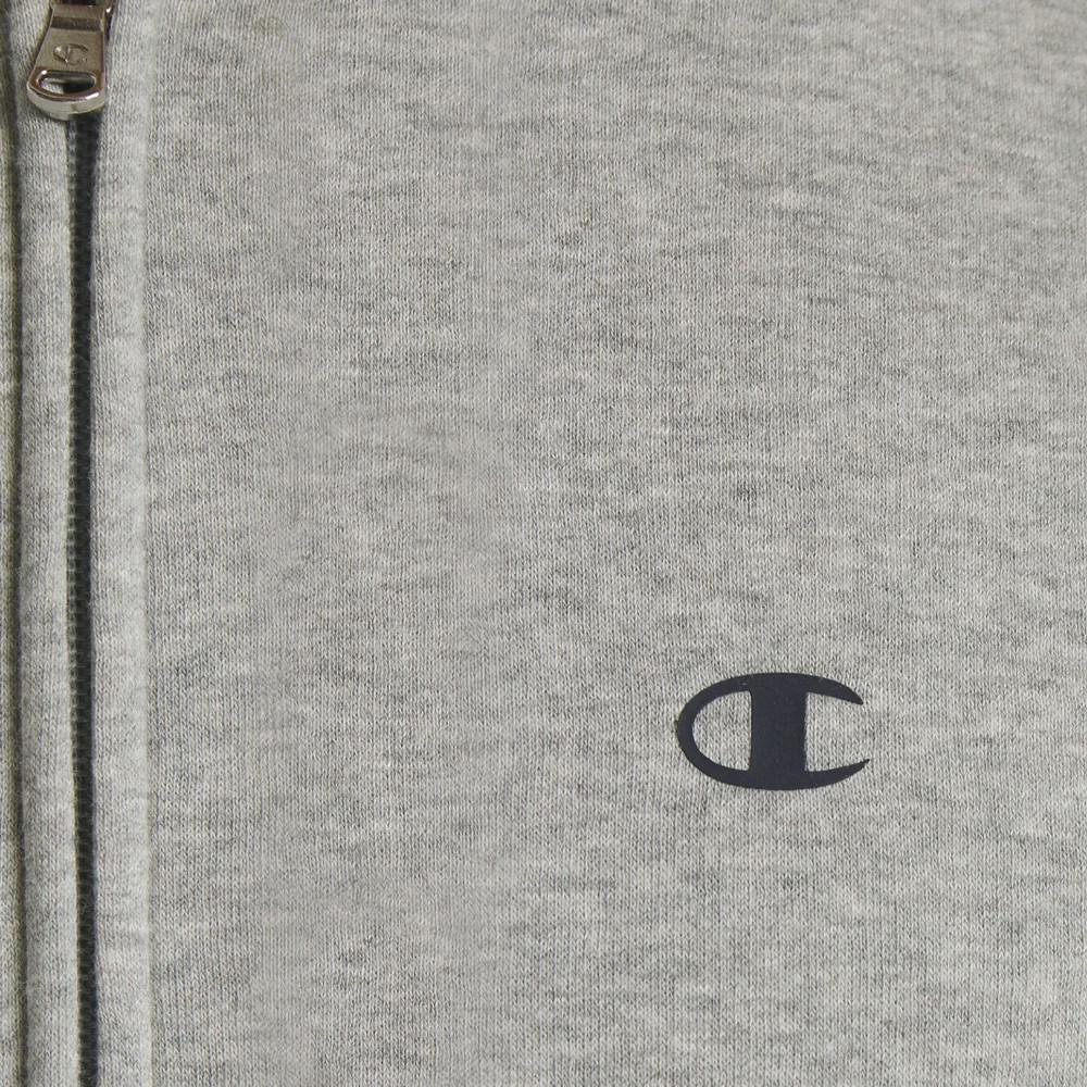 Sweat Gris Garçon Champion Basic Full vue 2