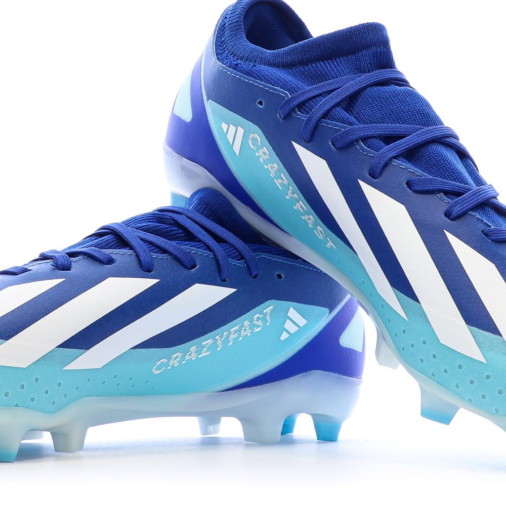 Chaussures de football Bleu Homme Adidas Crazyfast vue 7