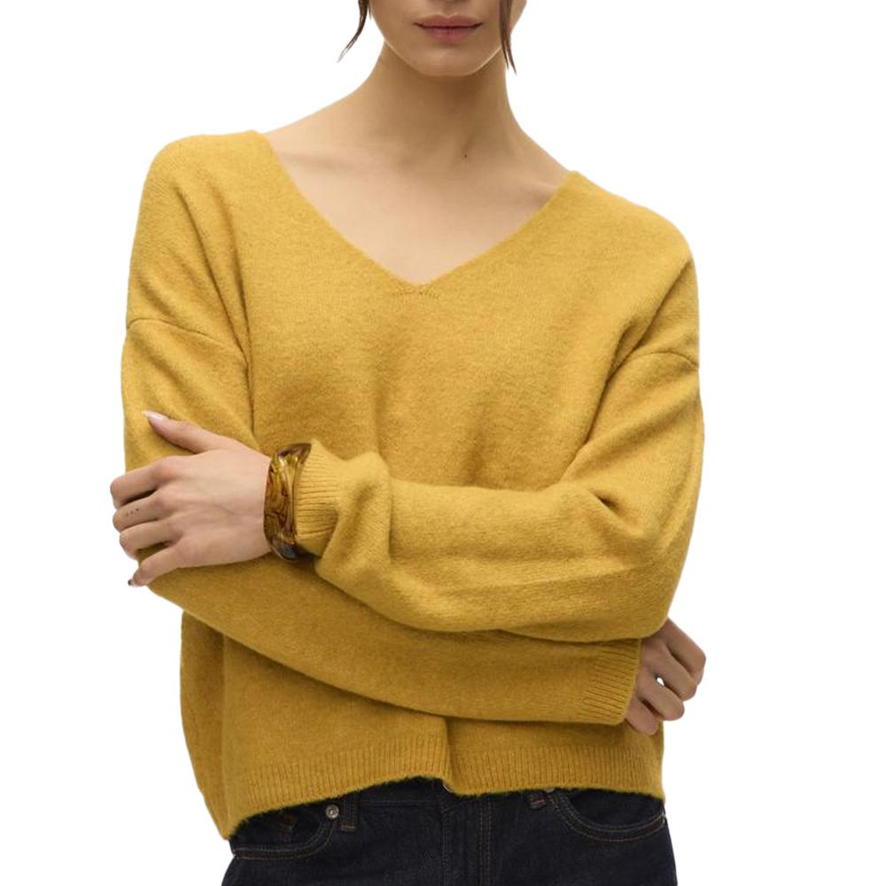 Pull Jaune Femme Vero Moda Besti pas cher