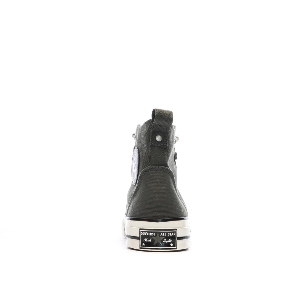 Baskets Noires Homme Converse Chuck 70 Jungle Cloth vue 3