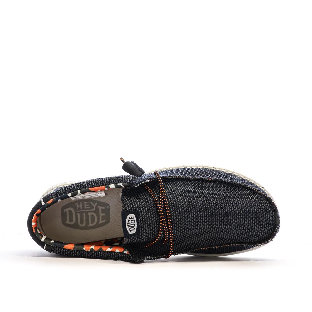 Chaussures Bleu Homme Hey Dude Wally Sox Pine vue 4