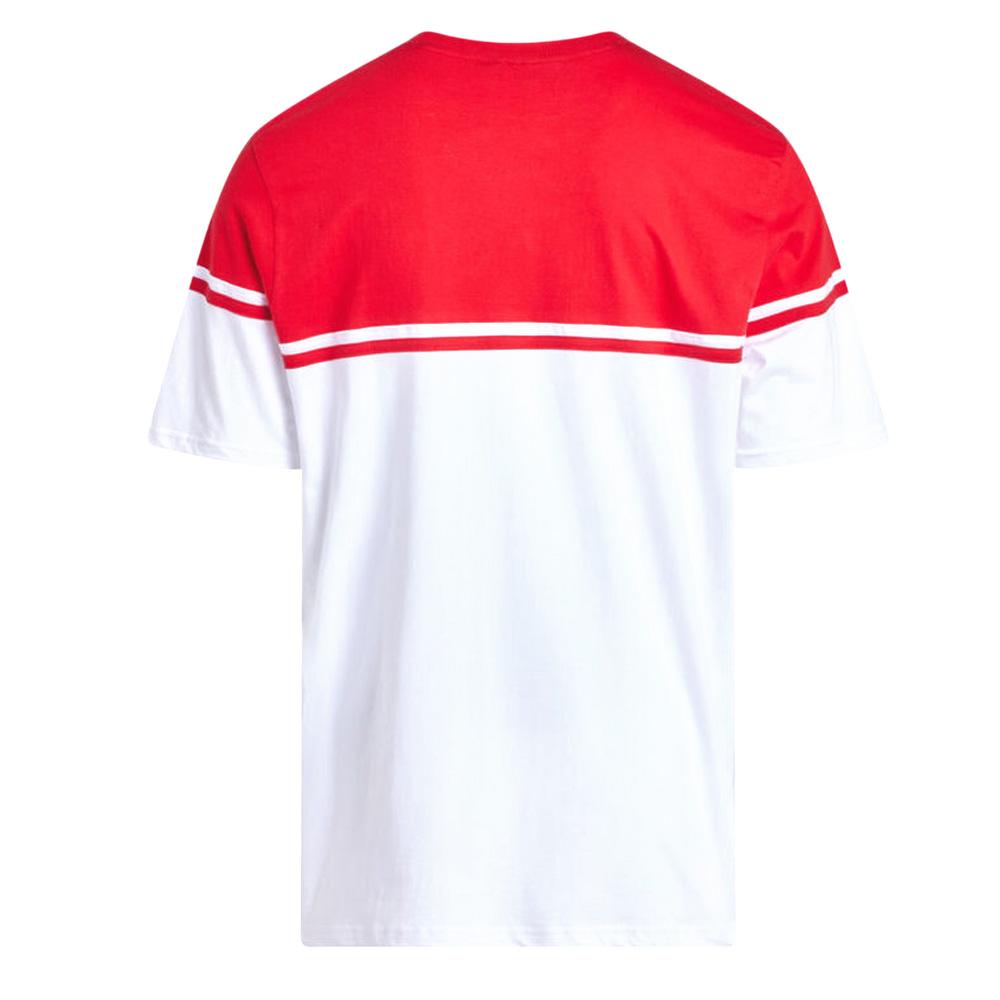 T-shirt Blanc/Rouge Homme Fila Print vue 2