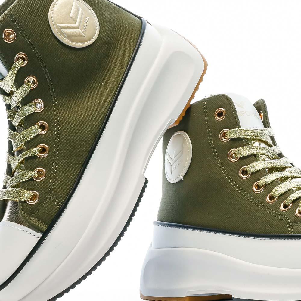 Baskets Kaki Femme Kaporal Christy vue 7