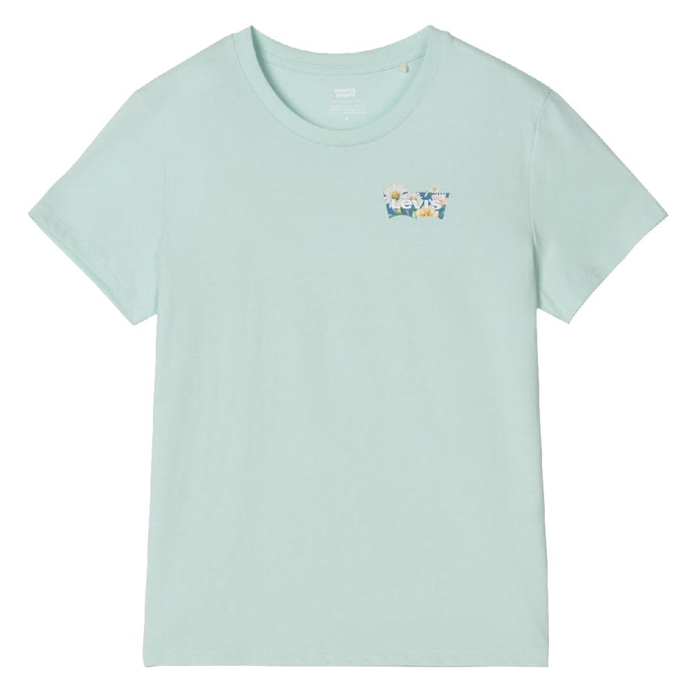 T-shirt Vert Femme Levi's The Perfect Tee vue 2