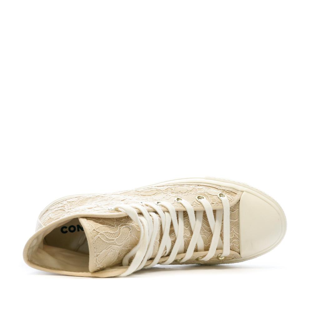Baskets Beige Femme Converse Lift Hi Farro vue 4