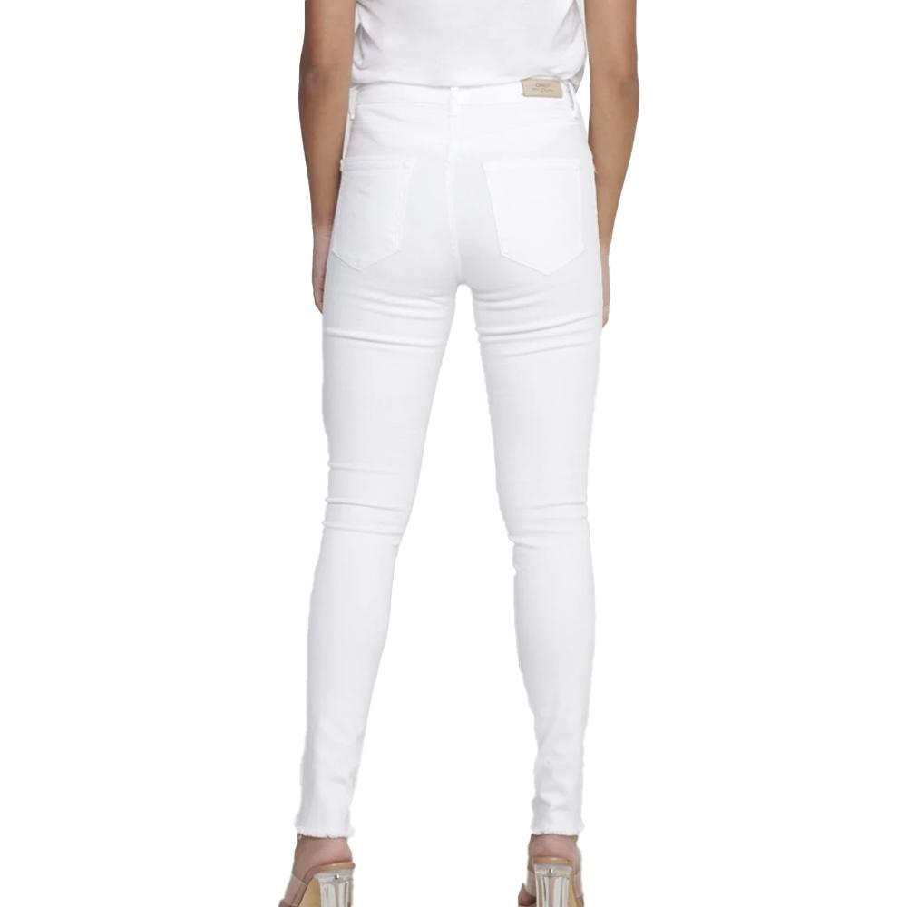Jean Skinny Blanc Femme Only Emel vue 2