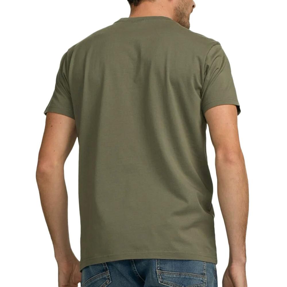 T-shirt Kaki Homme Petrol Industries TSR002-9999 vue 2