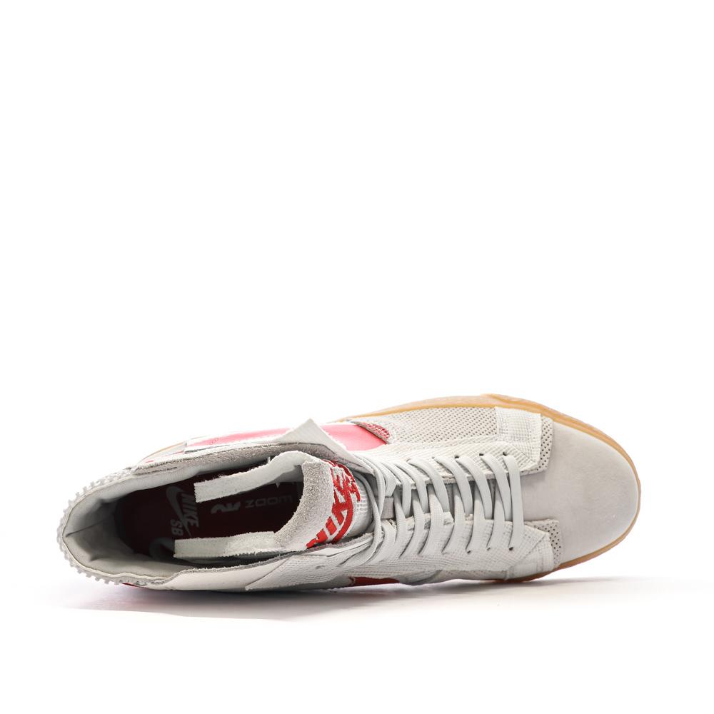 Baskets Grise/Rouge Homme Nike Sb Zoom Blazer vue 4