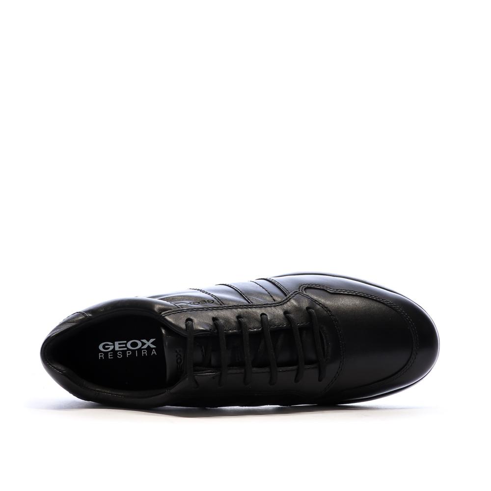 Baskets Noires Homme Geox Leitan vue 4