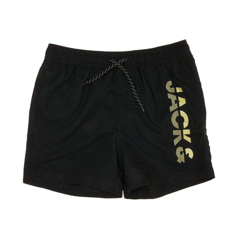 Short de Bain Noir Garçon Jack & Jones Double Logo pas cher