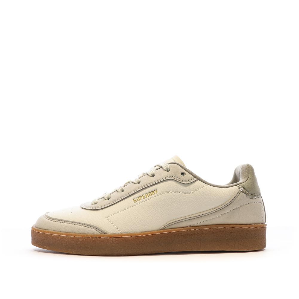 Baskets Blanche/Grise Femme Superdry Retro Sleek pas cher