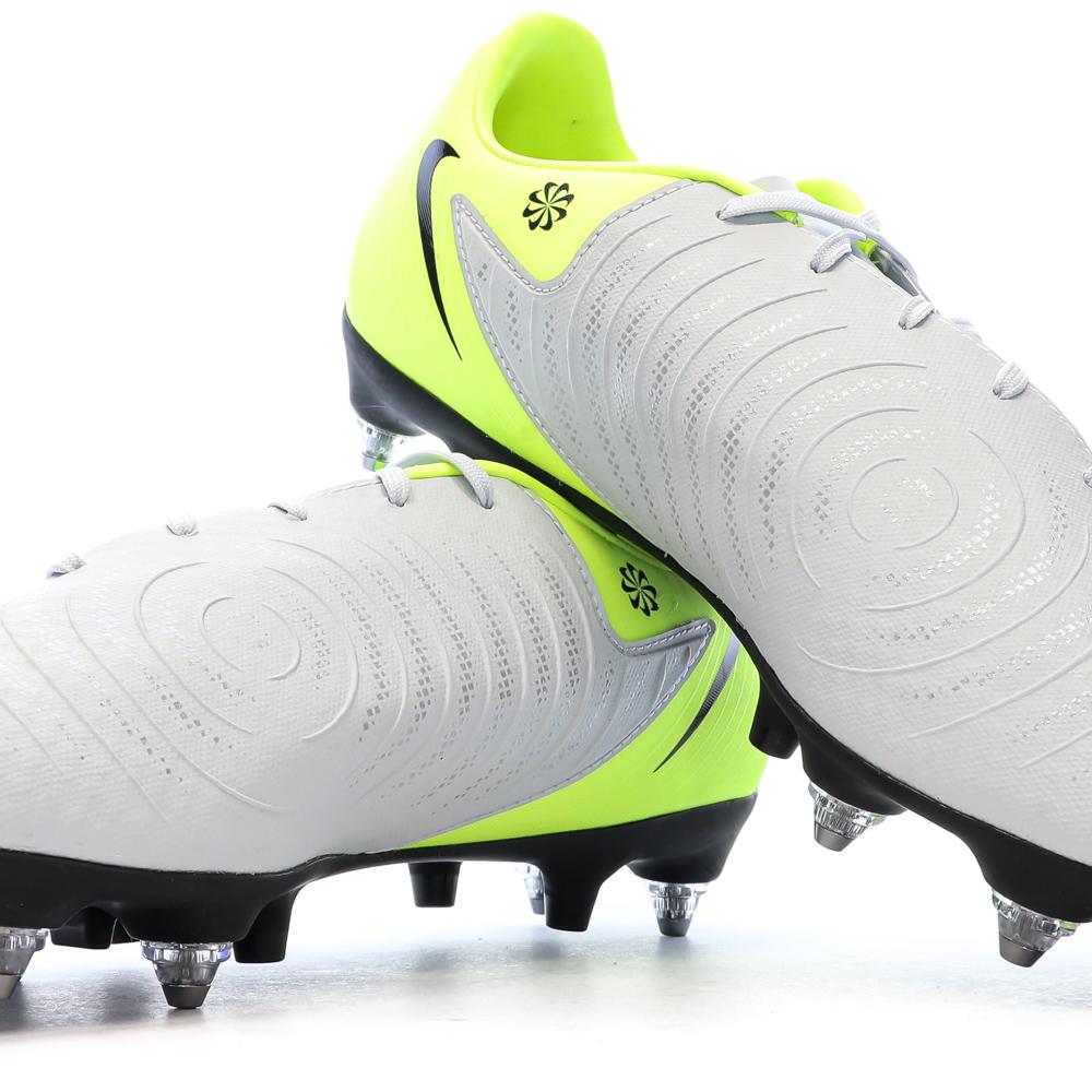 Chaussures de Foot Gris/Jaune Homme Nike Phantom Gx II Acad SG-PRO AC vue 7