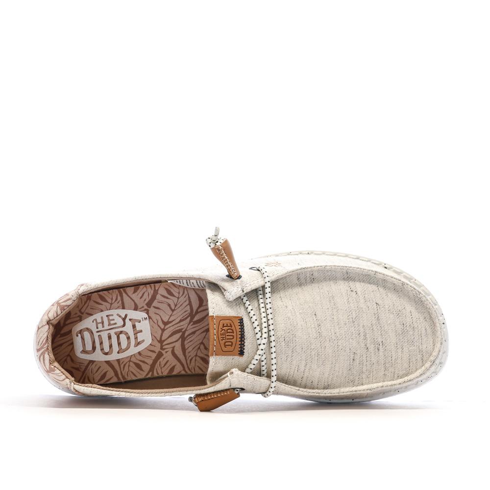Chaussures Beige Chiné Femme Hey Dude Wendy Heathered Slub vue 4