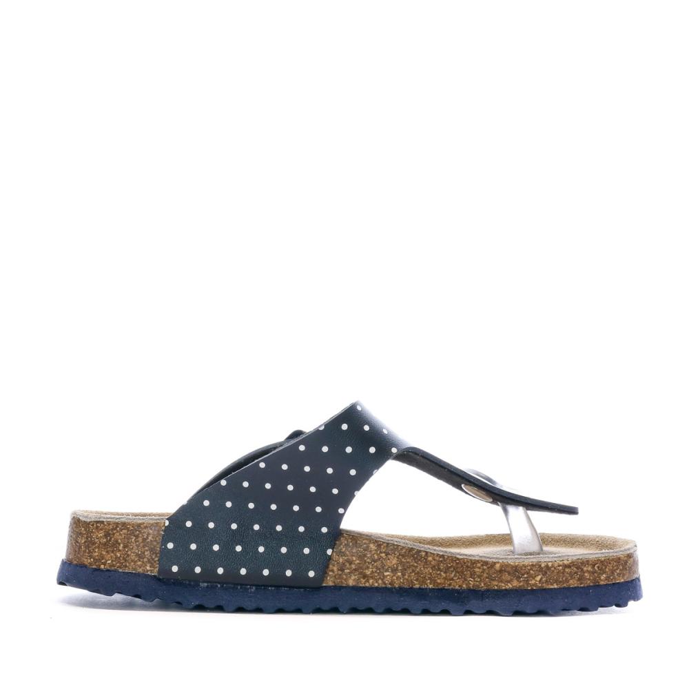 Sandales Marine/Pois Fille Beppi Casual Slipper vue 2