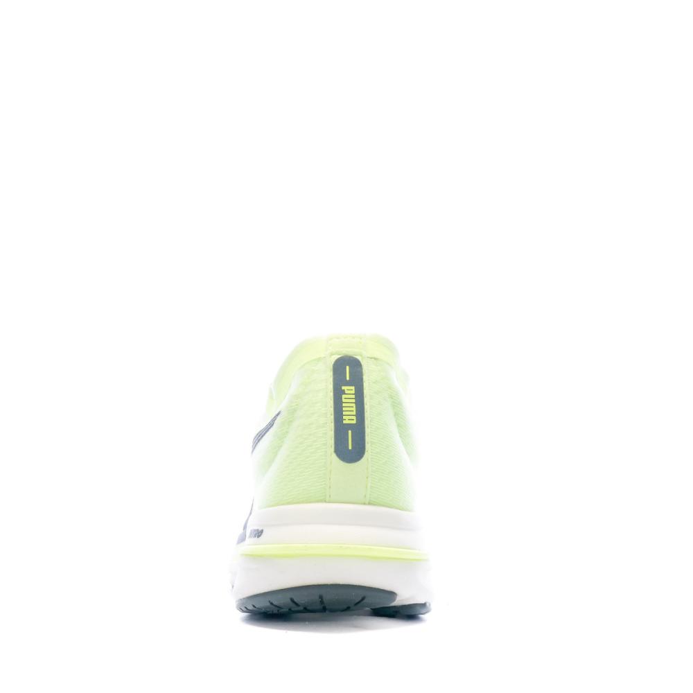 Chaussures de Running Jaune Fluo Puma Deviate Nitro vue 3