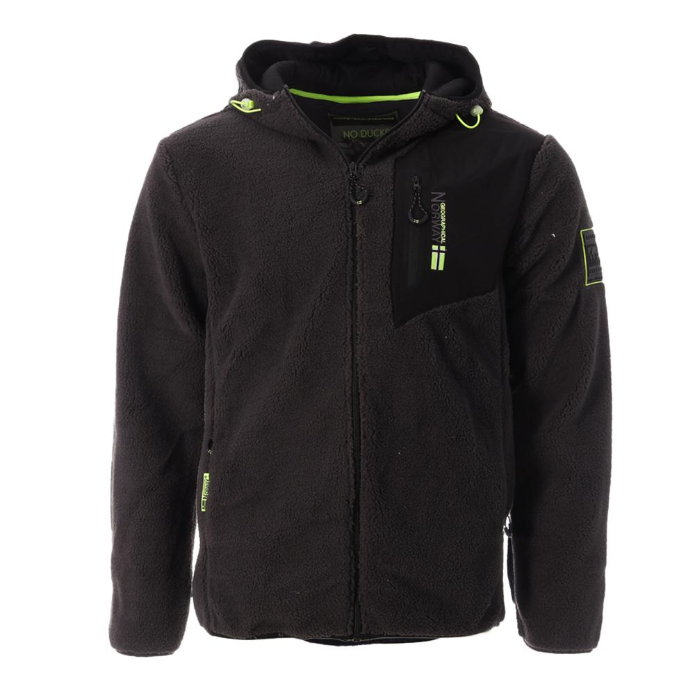 Polaire Zippé Gris Foncé Homme Geographical Norway Tenergie pas cher