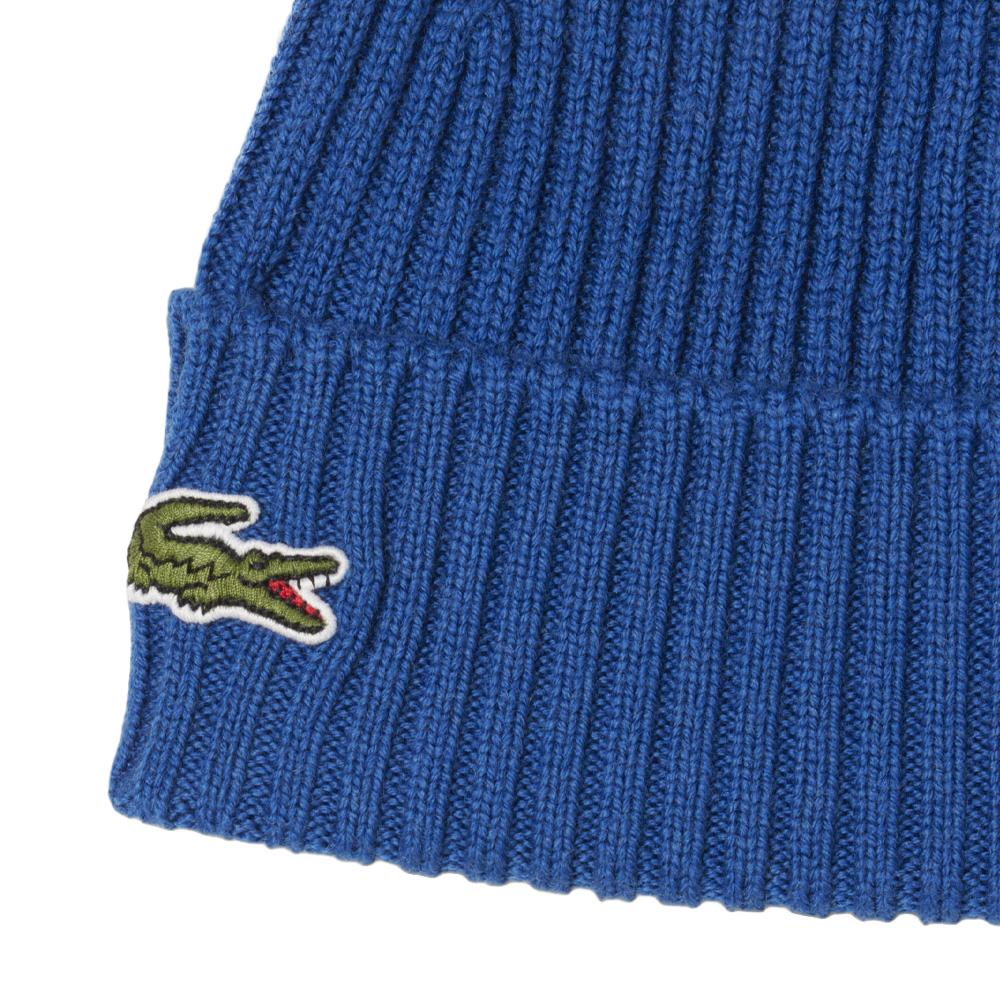 Bonnet Bleu Homme Lacoste hjm vue 2